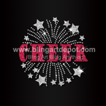 Cheer Rhinestone Transfer Cheer Rhinestone Transfer